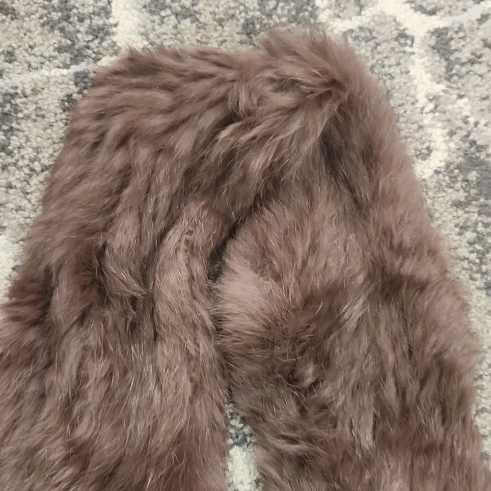 Platania Rabbit Fur Scarf